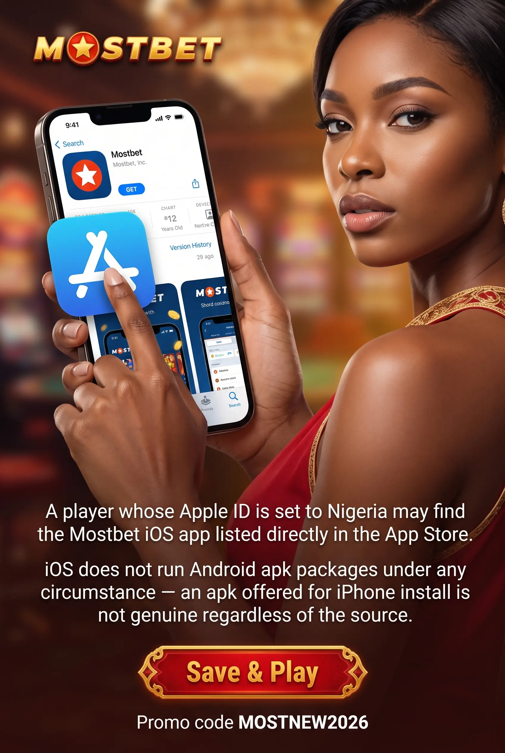 Opening Mostbet on iPhone and iPad