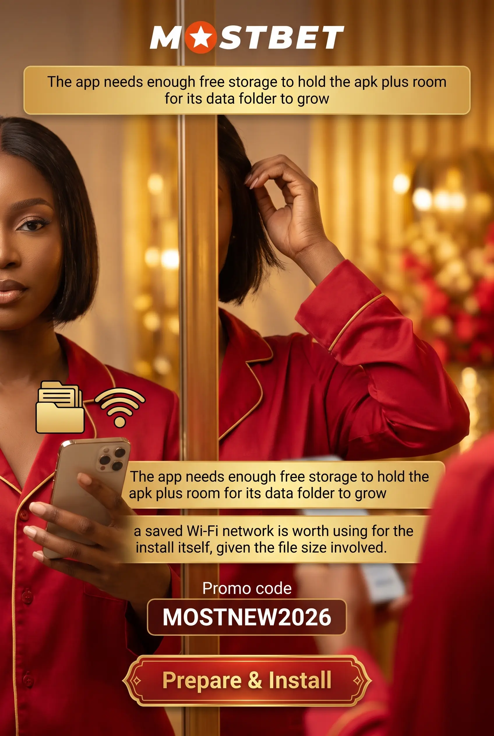 Phone minimum specs for the Mostbet app