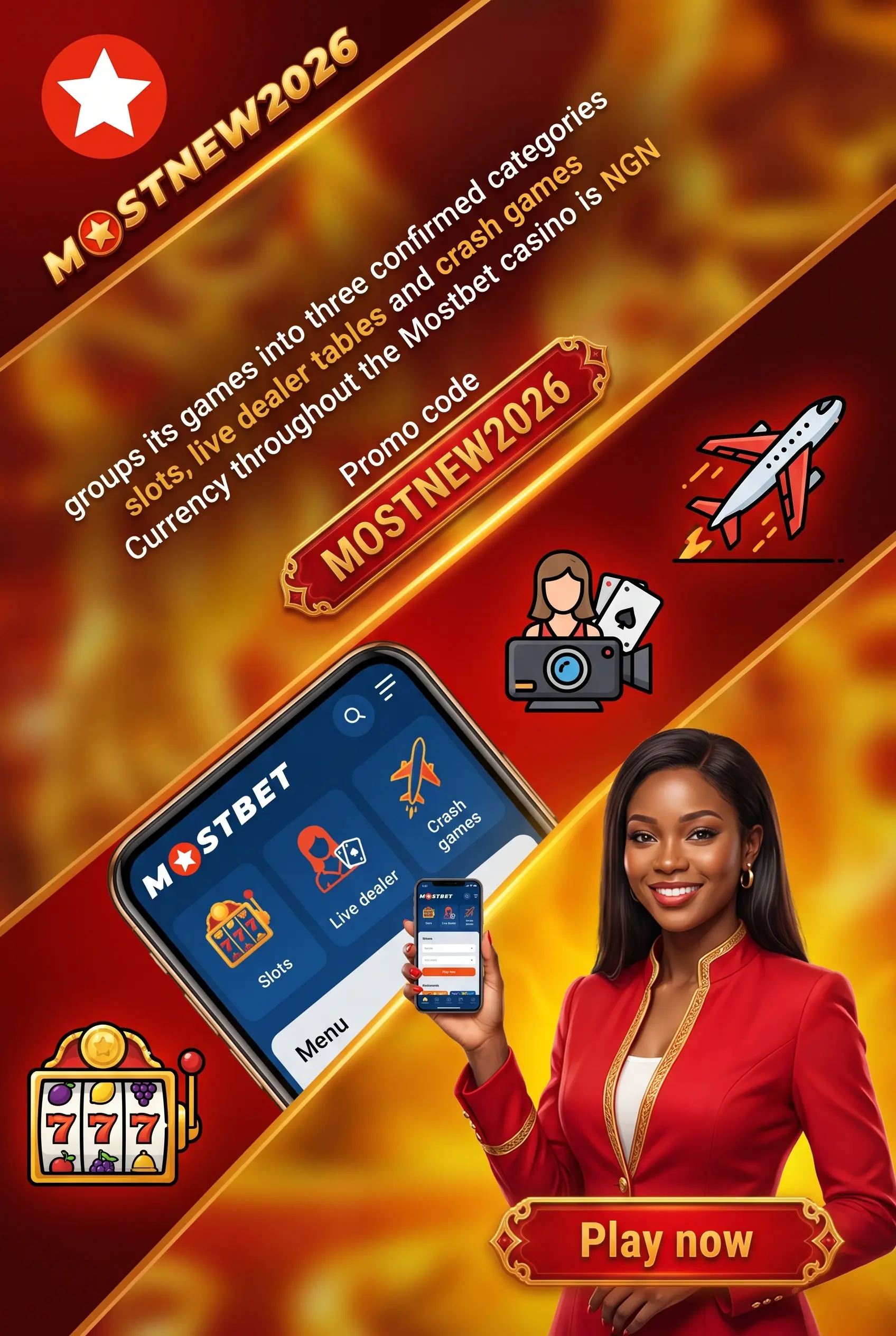 Mostbet casino offer categories in Nigeria