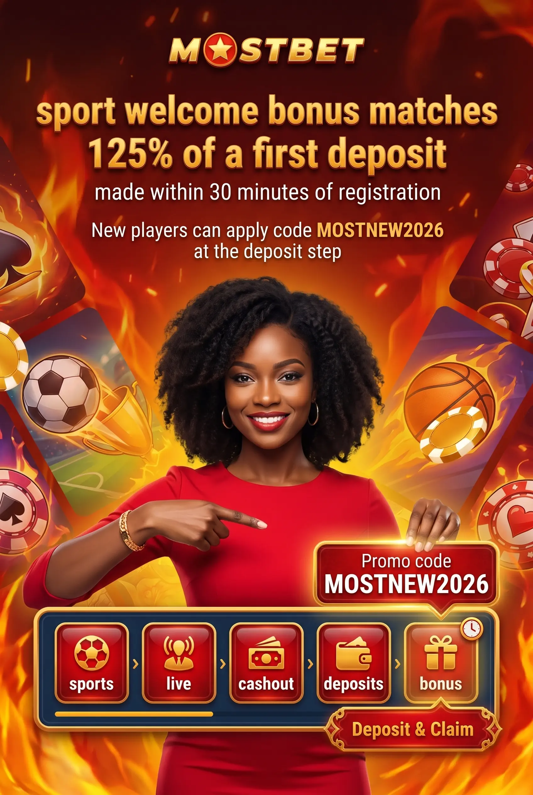 Mostbet sports bonus terms and free bet information